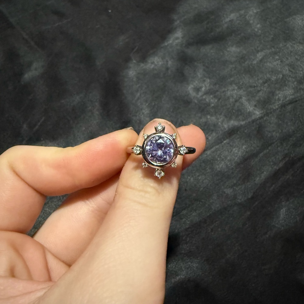 Purple And Sliver Ring